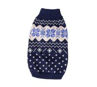 AMSLSIU Vêtements pour Chiens Souple Garder au Chaud Douceur exquise Respirant Résilience Chiot Gilet Costumes Outfit Chiens T-Shirts, Bleu Marine, S