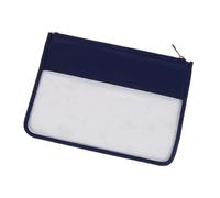 AMSLSIU Voyagez Facilement Sac Plat en PVC pour Maquillage de Style académique Sac de Maquillage Transparent en Nylon Style académique Nylon