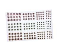 AMSLSIU Yeux 3D pour leurres de pêche, Montage de Mouches, Yeux de Poisson durables, légers et Auto-adhésifs, Accessoires de pêche pour Attirer l'attention des Poissons.