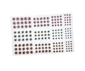 AMSLSIU Yeux 3D pour leurres de pêche, Montage de Mouches, Yeux de Poisson durables, légers et Auto-adhésifs, Accessoires de pêche pour Attirer l'attention des Poissons.