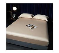 AMSOAN Drap-Housse 120x200cm 150x200cm 180x200cm 100% Tencel Lyocell for 2 Personne 30cm Grand Bonnet for Matelas Epais, Drap-Housse Soyeux et Rafraîchissant (Color : Gold, Size : 120x200+30cm/3pcs)