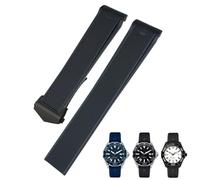 AMSOH Bracelet de montre en caoutchouc de silicone pour montre Tag Heuer Carrera Aquaracer 300 WAY201A WAY211C 20 mm 22 mm, 21.5mm, Agate