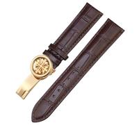 AMSOH Bracelet de montre en cuir véritable avec boucle papillon pour Patek Philippe Aquanaut PP 5167A 19 mm, 20 mm, 21 mm, 22 mm, 19mm, Agate