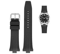 AMSOH FKM Bracelet de montre en caoutchouc fluoro pour Citizen TSUYOSA Collection NJ0150 NJ0151ME Bracelets de montre pour hommes et femmes Bracelet coloré, 9mm, Agate