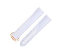 AMSOH Nouveaux bracelets de montre en cuir de vachette en nylon haute densité blanc de 20 mm adaptés au bracelet Omega pour AT150 Seamaster 300 Planet Ocean De Ville Speedmaster bracelet de montre à e