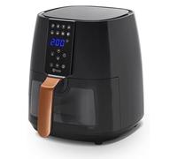AMSTA AMDF45ADVB, Friteuse sans huile Airfryer 4L, Panneau contrôle digital, Minuterie, Arrêt auto, 8 programmes, Fenêtre transparente, Température réglable, 1450 watts