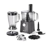 AMSTA AMFP275G, Robot de cuisine multifonction, Bol 2 litres, Blender 1.8 litres, 2 vitesses + Pulse, Pieds antidérapants, Lames acier inoxydable