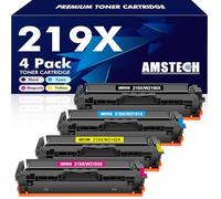 Amstech 219X 219A MFP 3302FDW MFP 3302FDW 3302SDW Toner 4-Pack sans Puce