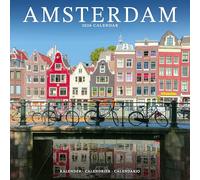 Amsterdam 2026 Calendar | Square Wall Calendar | Travel Gift | Plastic Free Packaging | by Avonside Publishing