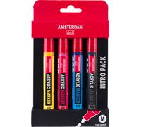 Amsterdam Acryl Marker Set de base, 4dlg.