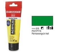 Amsterdam acrylique couleur 120ml tube vert permanent clair talens 21164618 Vert G