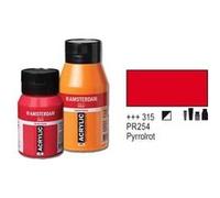 Amsterdam Peinture acrylique bouteille 500 ml Pyrrole Rouge 483364 Rouge G