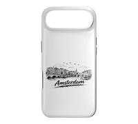 Amsterdam City Canal Bicycles Voyage Sketch Art Coque pour iPhone Air