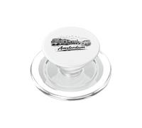 Amsterdam City Canal Bicycles Voyage Sketch Art PopSockets PopGrip pour MagSafe