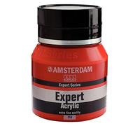 Amsterdam Expert Series Acrylic Paint Jar - 400 ml - Rouge de cadmium moyen 314 - Corps lourd - Pigmentation élevée - Qualité artiste - Fabriqué aux Pays-Bas