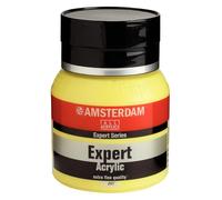 Amsterdam Expert Series Acrylic Paint - Pot de 400 ml - Jaune de cadmium citron 207 - Corps épais, grande résistance à la lumière, durable - Parfait pour la toile, le bois, la pierre