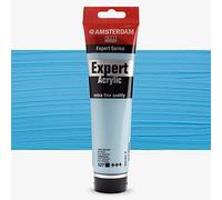 Amsterdam Expert Series Acrylic Paint Tube 150 ml - Bleu céleste 527 - Couleur opaque de qualité professionnelle - Finition satinée - Grande résistance à la lumière - Inodore et imperméable à l'eau