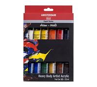 Amsterdam Expert Series Kit de peinture acrylique | Kit d'essai (12 tubes de 20 ml) | Peinture acrylique professionnelle | Peinture d'artiste
