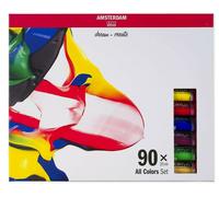 Amsterdam Standard Series Set de Peinture Acrylique pour Débutants | Set d'Essai Complet (90 x 20 ml) | Toutes les Couleurs de