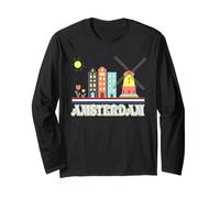 Amsterdam Holland Pays-Bas, Maisons néerlandaises avec Manche Longue