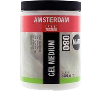 Amsterdam Mediums - Gel Medium Matte - Pot de 1000 ml - Épaissit la peinture acrylique - Convient aux techniques mixtes - Finition imperméable à l'eau - Idéal pour les artistes et les artisans