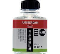 Amsterdam Médiums - Médium acrylique mat 117 - Flacon de 75 ml - Améliore la flexibilité et la durabilité - Imperméable à l'eau - Idéal pour diluer la peinture acrylique