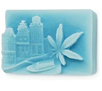Amsterdam Moule à savon en silicone résistant Motif touristique fascinant Facile à utiliser et à nettoyer Idéal pour l'artisanat Taille 7,5 x 5,1 x 1,5 cm