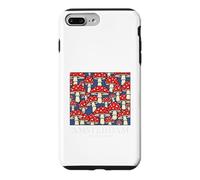 Amsterdam Netherlands Mushroom Vintage Souvenir Coque pour iPhone 7 Plus/8 Plus