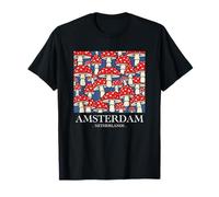 Amsterdam Netherlands Mushroom Vintage Souvenir T-Shirt