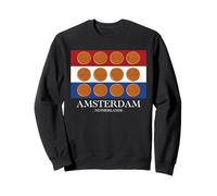 Amsterdam Netherlands Stroopwafel Foodie Vintage Souvenir Sweatshirt