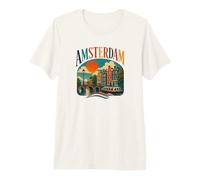 Amsterdam - Pays-Bas/Hollande - Amsterdam T-Shirt Haut de Gamme