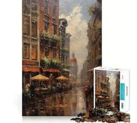 Amsterdam,Pays-Bas Puzzle de 1000 pièces pour Adolescents Stimule Les capacités cognitives Ludique Emboîtement Parfait Pas de pièces Qui se détachent Une façon captivante de Passer Le Temps (38x26cm)