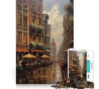 Amsterdam,Pays-Bas Puzzle de 1000 pièces pour Adultes entraînement cérébral ludique,pièces Robustes et aux découpes nettes,activité apaisante pour Une Pause mentale (50x75cm)