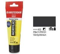 Peinture acrylique en tube - TALENS - Marron de Vandyck - 120 ml - 70 couleurs - Usage mixte - Finition durable