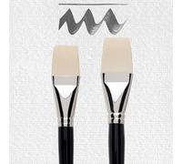 Amsterdam Pinceaux Peinture Acrylique | Set de 2 Pinceaux pour Acrylique XXL | Pinceaux Plats en Tailles 36 & 48