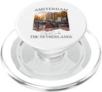 Amsterdam Souvenir Touristique Pays-Bas Hommes Femmes Enfants PopSockets PopGrip pour MagSafe