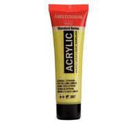 Amsterdam Standard Series Acrylic - 20 ml Jaune azo citron 267 - Peinture semi-opaque, résistante à la lumière avec finition satinée