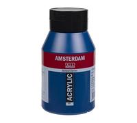 Amsterdam Standard Series Acrylic Jar 1000 ml - Vert bleu 557 - Peinture à base d'eau résistante à la lumière - Viscosité moyenne - Satiné
