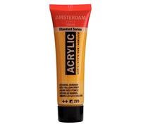 Amsterdam Standard Series Acrylic Paint - Jaune azo foncé 270 Tube de 20 ml - Semi-Opaque résistant à la lumière - Finition satinée polyvalente de moyenne viscosité