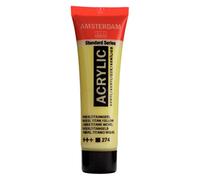 Amsterdam Standard Series Acrylic Paint - Tube de 20 ml Nickel Titanium Jaune 274 - Grande résistance à la lumière et finition satinée vibrante