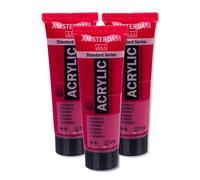 Royal Talens Amsterdam – Peinture acrylique Standard Series – Tube 120 ml – Carmin 318
