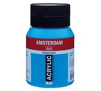 Royal Talens Amsterdam - Peinture acrylique - Bleu phtalo de manganèse 582 - Pot 500 ml