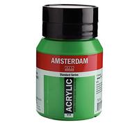 Royal Talens Amsterdam - Peinture acrylique Standard Series - Vert permanent clair 618 - Pot 500 ml