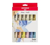 Amsterdam Standard Series Peinture Acrylique | Set Pastel (12 x 20 ml) | Couleurs Pastel Douces | Peintures Pastel