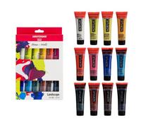 Amsterdam Standard Series Peinture Acrylique | Set Paysage (12 x 20 ml tubes) | Mélange de Couleurs pour Peintures de Paysage