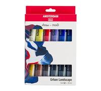 Amsterdam Standard Series Peinture Acrylique | Set Paysage Urbain (12 x 20 ml tubes) | Mélange de Couleurs pour Croquis Urbain