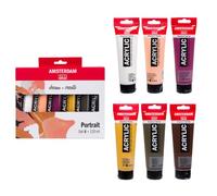 Royal Talens Amsterdam – Acrylique Amsterdam Standard Series Set Portrait pour tons de peau 6×120 ml
