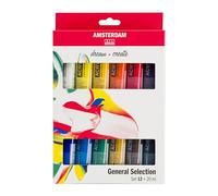 Royal talens acrylfarbe amsterdam introset ii, 12 x 20 ml standard series, mit wasser verdnnbar, kurze trocknungs- zeit, beinahe