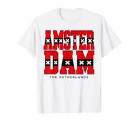 Amsterdam The Pays-Bas City Flag Pride T-Shirt