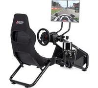 Amstrad AMS-RACING-DRIFT Siège de simulateur course avec support pour volant & levier de vitesse - Support écran jusqu'à 40"